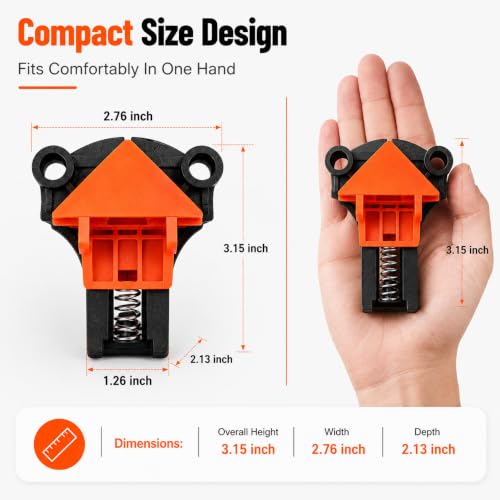 Corner Clamps for Woodworking 4PCS - 60/90/120 Degree Angle Clamps
