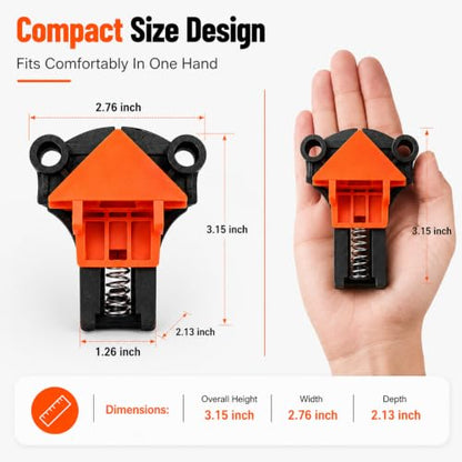 Corner Clamps for Woodworking 4PCS - 60/90/120 Degree Angle Clamps