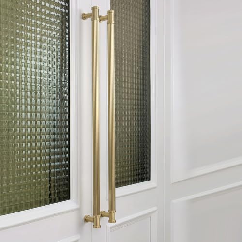 Goo-Ki 6 Pack Stripes Cabinet Pulls Champagne Bronze Drawer Handles, 12.6 Inch c-c Modern Dresser Pulls Zinc Alloy & Aluminium Kitchen Cabinet Hardware,3210UBR-320 - color: Champagne Bronze, size: 12.6"(320mm) Center-Center
