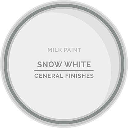 General Finishes Water Based Milk Paint, 1 Pint, Snow White - color: Snow White, size: 16 Fl Oz (Pack of 1)