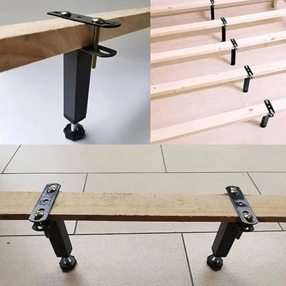 2 Set Black Bed Reinforcement Kit with Bolts