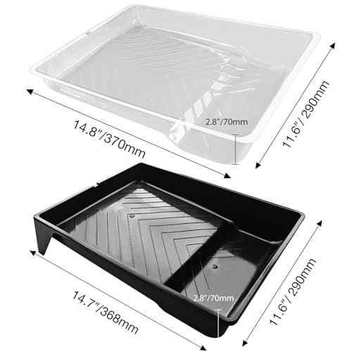 Great Andrew 4-Pack 9-Inch Paint Tray Liners, 2 Paint Trays with 2 Liners - size: 4 Pack, 9 Inch