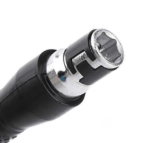 1/4 Inch Hex Socket Wrench, L Shape Double Head Wrench for Bits, with Comfortable Grip for Home Garage Workshop Use