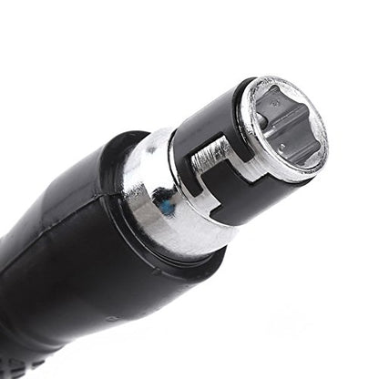 1/4 Inch Hex Socket Wrench, L Shape Double Head Wrench for Bits, with Comfortable Grip for Home Garage Workshop Use
