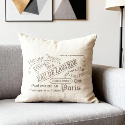 TIAMECH A4 Reusable Vintage Script French Words Stencil for Painting - style: Vintage French Script
