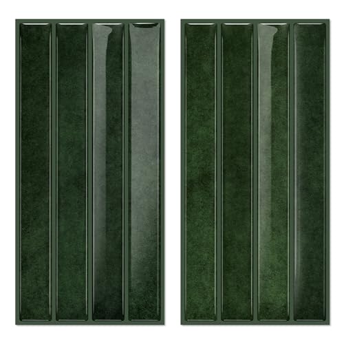VICCI Peel and Stick Backsplash, Fresh Green, 4.72x9.68 Inch - color: Fresh Green