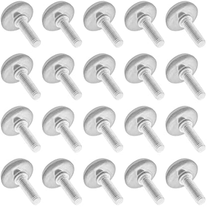 20Pcs M8 Thread Furniture Levelers M8 Table Leveling Feet Adjustable Leveler Feet Screw On Furniture Glide Leveling for Chairs, Table, Cabinets, M8 x 25mm Thread Rod - size: M8 x 25mm, 20Pcs