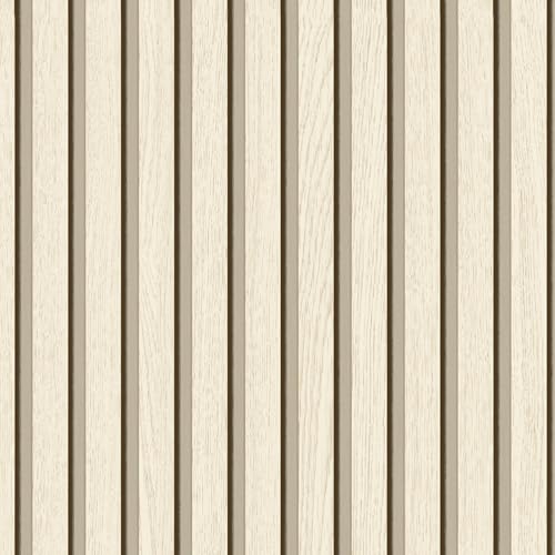 myforHD Wallpaper Peel and Stick Wood Grating Stripe Self-Adhesive Wallpaper Faux Wood Contact Paper Wood Slats Self Adhesive Wall Paper PVC Vinyl Film Removable Waterproof 17.3" x 236" - color: Wood H, size: 17.3" x 236.2"