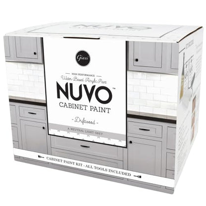 Giani Nuvo All-In-One Cabinet Paint Kit (Driftwood) - color: Driftwood, style: Full Sized Kit