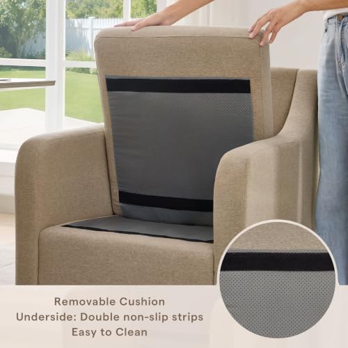 Dining Chairs with Wheels Set of 2 - color: Camel