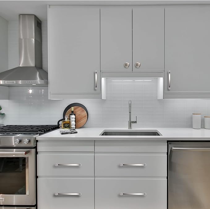 COTYKILEY 10 Pack 6-1/4 Inch(160mm) Brushed Satin Nickel Kitchen Cabinet Handles Silver Cabinet Pulls Cabinet Door Handles Kitchen Cabinet Hardware - color: Brushed Satin Nickel, size: 6-1/4" Hole Center（160MM）