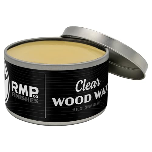 RMP Finishes Wax for Wood Finishing, Unfinished Furniture, Cutting Boards, Butcher Blocks, Food Grade, Vegan, Clear, 16 oz. - color: Clear, size: 16 Fl Oz