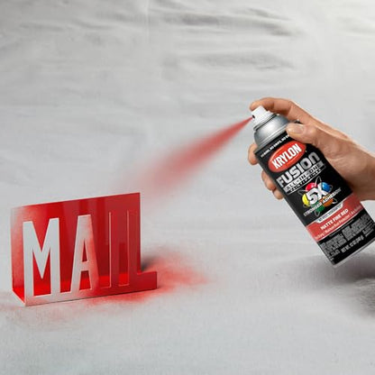 Krylon Fusion All-In-One 12 Oz. Matte Spray Paint, Fire Red - 1 Each - color: Fire Red, size: 1 Count (Pack of 1), style: Matte