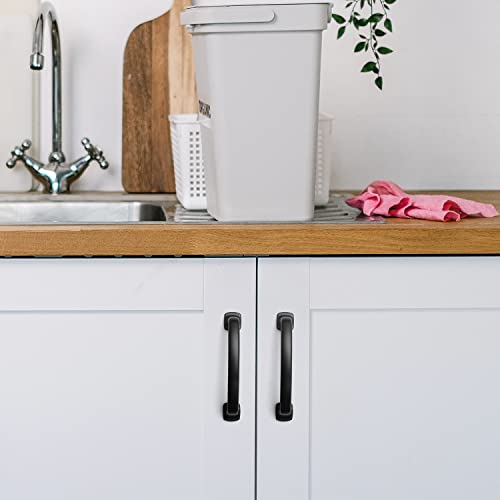 Ravinte Arch Cabinet Pulls 3-3/4in 10 Pack Black Kitchen Cabinet Handles - color: Black, size: 3-3/4 inch hole center