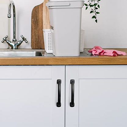Ravinte Arch Cabinet Pulls 3-3/4in 10 Pack Black Kitchen Cabinet Handles - color: Black, size: 3-3/4 inch hole center