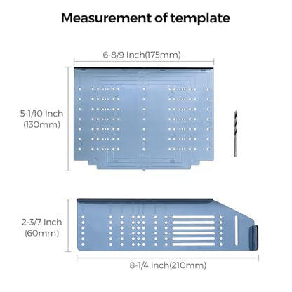 Ravinte Cabinet Door Drawer Hardware Installation Template Kit,Big,1 Pack - size: Multiple Align Sizes
