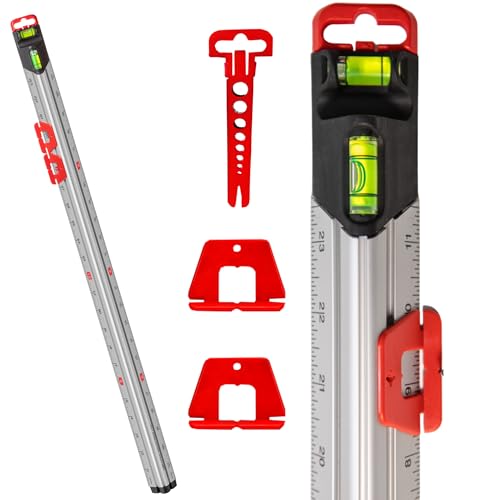 Kapro - 313 Measure Mate - Ultimate Home-Improvement Tool - with Level and Ruler - Features Sliding Markers and Knife Guide - Includes Nail Gripper and Drill Bit Gauge - 48 Inch - size: 48"