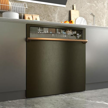 LACHEERY 16"x276" Brushed Stainless Steel Contact Paper Peel and Stick Kitchen Contact Paper Waterproof Heat Resistant Removable Bronze Metallic Peel and Stick Wallpaper Roll for Stove Fridge Film - color: 4.Bronze, size: 15.8" x 276"