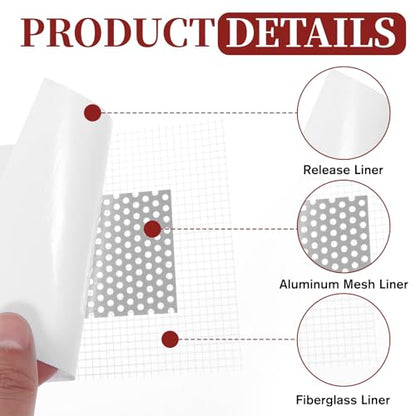 13 Pack Drywall Repair Patch, 2 Inch with Extended Self-Adhesive Mesh
