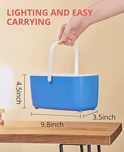 GAMENOTE Paint Brush Cleaner, Paint Brush Holder and Palette, Blue - color: Blue
