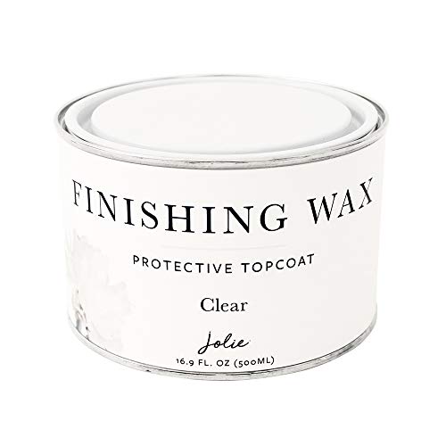 Jolie Finishing Wax - Protective topcoat Paint - Use on interior furniture, cabinets, walls, home decor and accessories - Odor-Free, Non-Hazardous - Clear - 500 ml - color: Clear, size: 500 ml