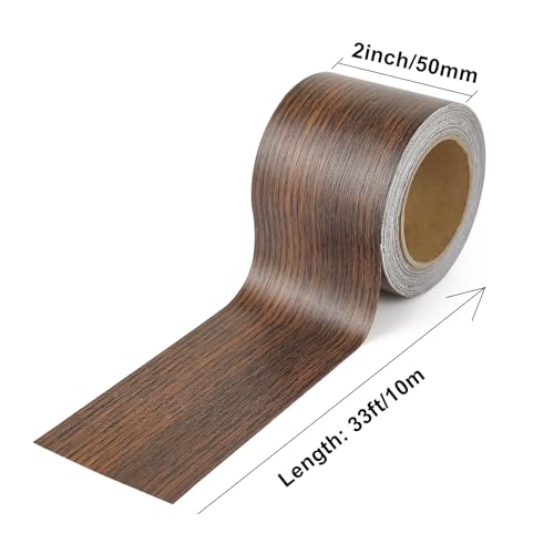 BOMEI PACK Wood Grain Repair Tape,Self Adhesive Repair Patch for Furniture, Floors, Cabinets, Windows, Doors, RV, Home Decor and DIY Projects (1, Walnut)