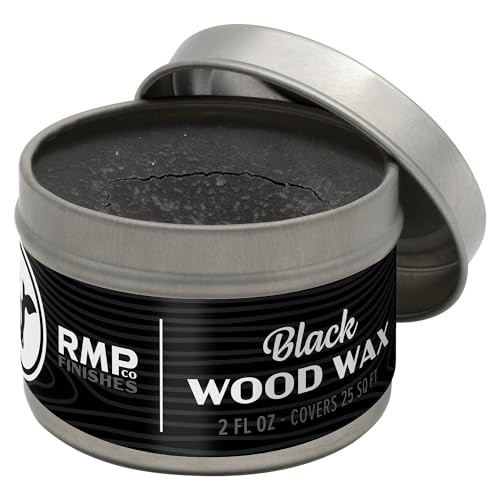 RMP Finishes Wax for Wood Finishing, Unfinished Furniture, Cutting Boards, Butcher Blocks, Food Grade, Vegan, Black, 2 oz. - color: Black, size: 2 Fl Oz