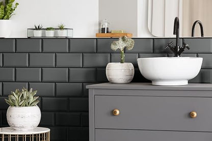 CHALK IT! All-in-One Multi-Surface Chalk Paint for Furniture & Cabinets - No Sanding, No Primer, Built-In Top Coat Water-Based, Low-Odor, Fast-Drying, Matte Finish (Dark Grey) - color: Dark Grey