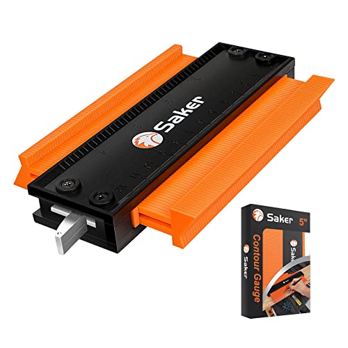 Saker Contour Gauge Profile Tool with Lock 5 Inch Orange - style: 5 INCH