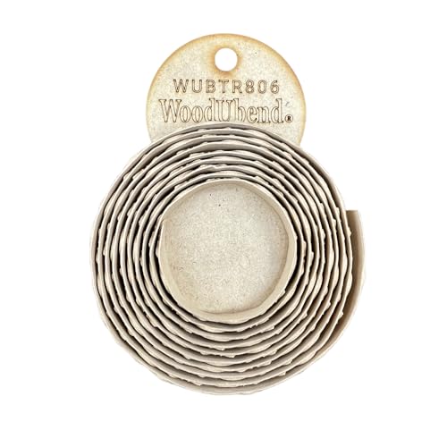 WoodUBend Trim TR806 215x1.3cm Heat Bendable & Flexible Wood Trims - DIY Craft, Furniture & Home Decor - Easy to Apply & Paint - Versatile, Reusable & Durable - size: TR806