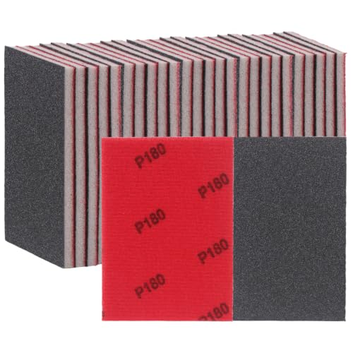 30 PCS Sanding Sponge 180 Grit Wet Dry Sandpaper Assortment Sanding Blocks - size: #180 Particle size