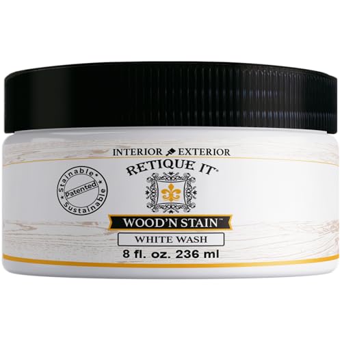 Retique It Wood'nStain Liquid Wood Gel Stain Interior/Exterior, 99 White Wash, 8 oz - color: 99 White Wash, size: 8 oz