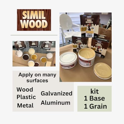 Venier Wood Like Paint Garage Doors (Light Oak) - Furniture Cabinets Metal - Interior Exterior Paint - Liquid Wood (25,36 fl. oz) - color: Light Oak