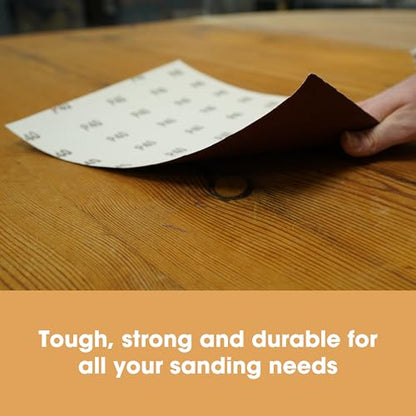Furniture Clinic Sandpaper Sheets, Sand & Polish Wood Surfaces, 10 Pack - style: Sandpaper