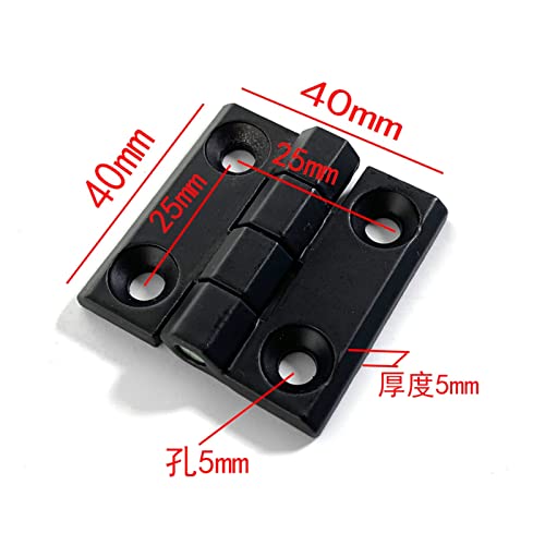 Zinc Alloy Rectangular Aluminum Folding Hinge for Electric Cabinet Hardware - color: 40x40mm