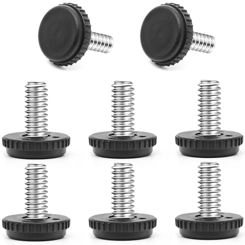 Surf turtle 5/16”-18 Stainless Steel Screw Furniture Leveling Feet,Adjustable Patio Furniture Levelers,8-Pack