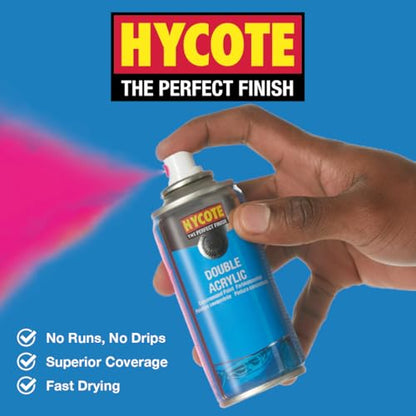 Hycote Clear Coat Spray Paint, Lacquer 13.5 Oz (Pack of 6) – High Gloss Protective Finish – Durable UV Resistant – Quick Drying Acrylic – For Metal, Plastic, Automotive & Ceramic Surfaces, 400ml - color: Clear Coat Lacquer, size: 81.2 Ounce (Pack of 1)
