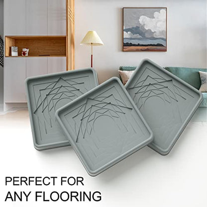 Yelanon Non Slip Furniture Pads for Hardwood Floors - 8 Pcs 3" - color: 8pcs3"square Gray Star
