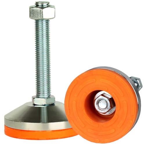 Heavy Duty M16 Thread Leg levelers,2600 lb Capacity,2Pack