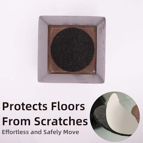 Wood Legs for Furniture 3 inch Heavy Duty Sofa Legs Square Brown Bed Legs Pack of 4, Mid Century Chair Feet, Sofa Replacement Parts, Dresser Leg Sideboard Recliner Couch Riser - color: Brown, size: 3"H*3.15"W (No Hanger Bolt)
