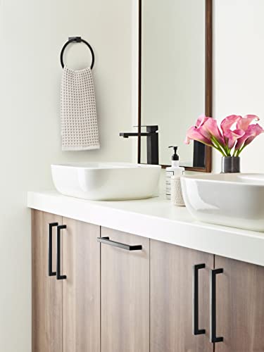 Amerock 6-5/16" Monument Matte Black Drawer Pull - color: Matte Black, size: 6-5/16 Inch (160 mm) Center-to-Center