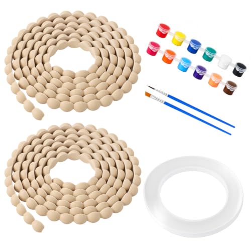 157" x 0.71" Flexible Decorative Bead Molding Trim Peel and Stick Paintable - color: Wood-13ft/18mm