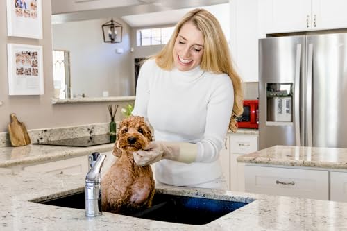 Cleaning Gloves Dishwashing Kitchen Gloves Reusable Rubber 1 Pairs White, Medium - size: Medium