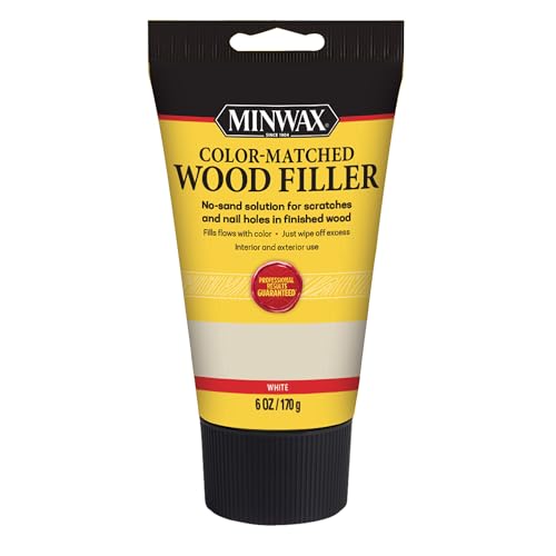 Minwax Color-Matched Wood Filler, White, 6 oz - size: 6 oz.