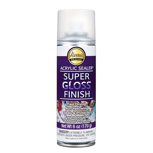 Aleene's Spray Acrylic Sealer, Super Gloss Clear Finish, 6 oz - color: Super Gloss