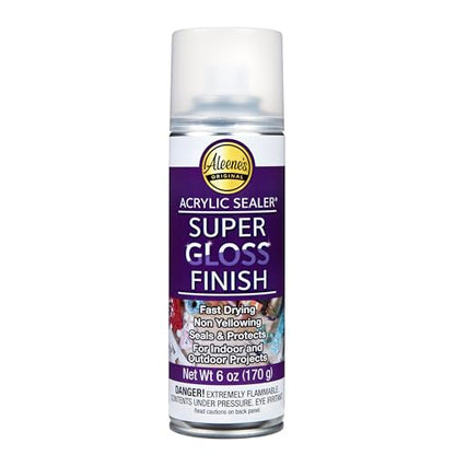 Aleene's Spray Acrylic Sealer, Super Gloss Clear Finish, 6 oz - color: Super Gloss