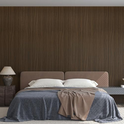 Walnut Wood Contact Paper, Dark Brown, 30.3"x591" - color: Brown, size: 30.3" x 591"