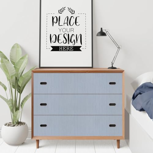 Blue Grasscloth Peel and Stick Wallpaper Texture Contact Paper A Set of 15.7" X 300" Self-Adhesive Linen Removable Wallpaper Cabinets Counter Top Liners - color: Blue, size: 15.7" x 300"