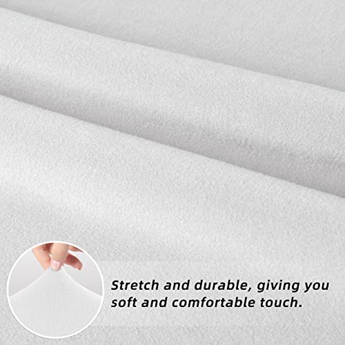 Easy-Going Stretch Dining Room Chair Slipcovers Set of 4, White - color: White