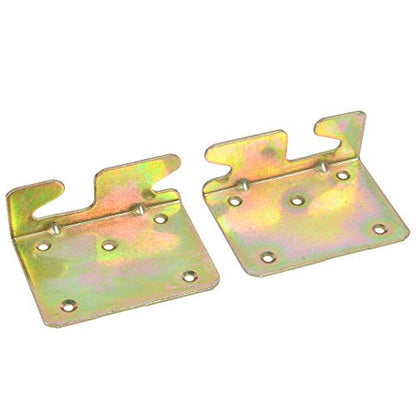 4 Sets Bed Rail Brackets, Bed Rail Fittings with Screws